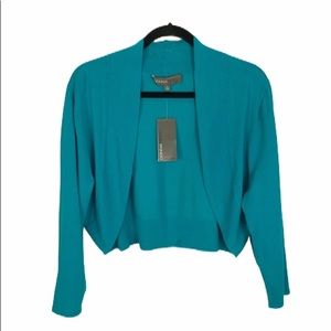 Donna Ricco Turquoise/Teal Shrug Sweater Nordstrom